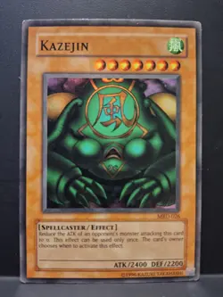 Yugioh Kazejin MRD-026 Super Rare Unlimited MP - Image 1