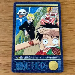 PREORDER No.89 Luffy Sanji Japanese One Piece Visual Adventure Vintage Card - Image 1