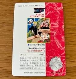 PREORDER No.89 Luffy Sanji Japanese One Piece Visual Adventure Vintage Card - Image 2