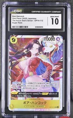 Boa Hancock OP14 112 SR The Azure Sea's Seven ONE PIECE TCG CGC 10 - Image 1