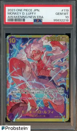 2023 One Piece Japanese Awakening New Era #119 Monkey D. Luffy PSA 10 GEM MINT - Image 1