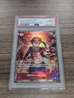 2024 ONE PIECE PROMOS TREASURE BOOSTERS SET #006 MONKEY D. LUFFY PSA 10 - Image 1