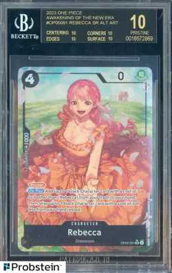 2023 One Piece Awakening of the New Era #091 Rebecca SR BGS 10 BLACK LABEL - Image 1