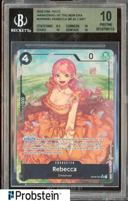 2023 One Piece Awakening of The New Era #Op05091 Rebecca AR Alt BGS 10 PRISTINE - Image 1
