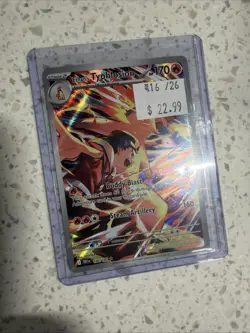 Ethan's Typhlosion Holo Illustration Rare Card 190/182 Sv10: Destined Rivals IR - Image 4
