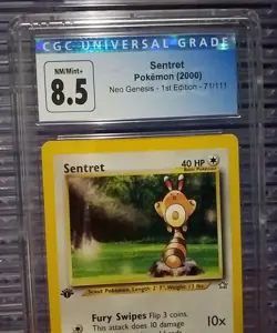 Sentret 71/111 1st Edition CGC 8.5 Neo Genesis Graded Pokemon Card NM/Mint+ Slab - Image 4