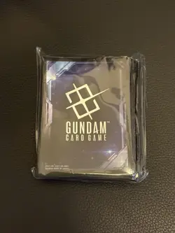Gundam Card Game Official Card Sleeves EX Space Black Bandai Card Fest [70 Count - Image 1