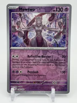 Mewtwo 150/165 Reverse Holo MEWen 151 English Pokemon Card - NM - Image 1