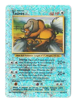 Tauros - 65/110 - Pokemon Legendary Collection Reverse Holo Rare Card LP - Image 1