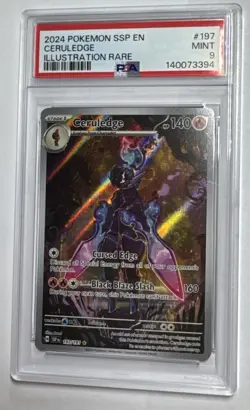 Ceruledge IR 197/191 Surging Sparks Pokemon Card PSA 9 Mint Illustration Rare SS - Image 1