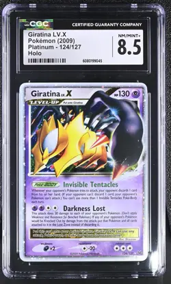 CGC 8.5 Giratina LV.X 2009 Platinum 124/127 Holo Pokemon Card - Image 1