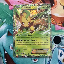Pokemon TCG Leafeon EX Holo Rare Card 10/83 XY Generations NM/M Condition - Image 1