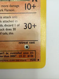 Dark Flareon 35/82 Team Rocket Regular Uncommon Vintage Pokemon Card - Image 5