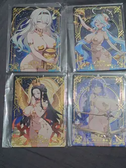 4 Lot ZR cards ZR-06, 07, 11, 12 Liquid Fantasy Goddess Story - Image 1