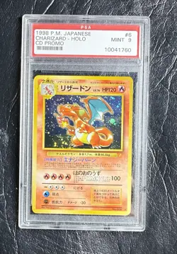 1998 P.M. PSA 9 CHARIZARD HOLO CD PROMO #6 Pokemon Japanese Card SLAB ZARD - Image 3