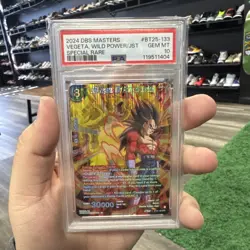PSA 10 GEM MINT TCG CARD SS4 Vegeta, Wild Power Of Justice SPR BT25-133 DBS - Image 1