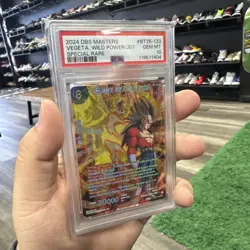 PSA 10 GEM MINT TCG CARD SS4 Vegeta, Wild Power Of Justice SPR BT25-133 DBS - Image 2