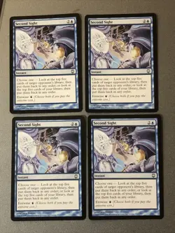 Second Sight X4 Darksteel Ex Condition See Pics Front Back - Image 1