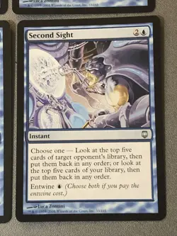 Second Sight X4 Darksteel Ex Condition See Pics Front Back - Image 2