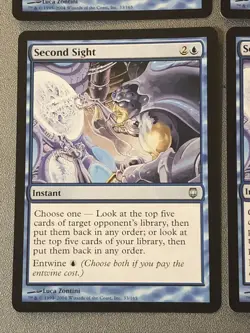 Second Sight X4 Darksteel Ex Condition See Pics Front Back - Image 3