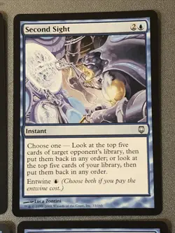 Second Sight X4 Darksteel Ex Condition See Pics Front Back - Image 4