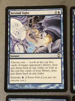 Second Sight X4 Darksteel Ex Condition See Pics Front Back - Image 5