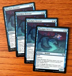 MTG 4x Floodpits Drowner x4 - Duskmourn House of Horror, English - Image 1