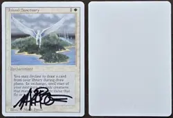 Signed MtG Magic Mark Poole Artist Proof _ Revised _ ISLAND SANCTUARY _ 1/100! - Image 1