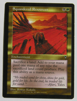 Squandered Resources - MTG Magic the Gathering (Visions) *NM* - Image 1
