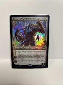 Karn, the Great Creator - Foil - Stained Glass Secret Lair Drop Series MTG Magic - Image 1