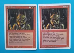 Magic the Gathering MTG Revised GOBLIN KING X 2 LP/EX Rare 1994 Nice! - Image 1