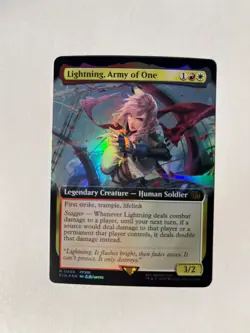 Lightning, Army of One (Extended Art) Final Fantasy Foil NM MTG🔥HOT🔥 - Image 2