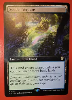 MTG, LORWYN ECLIPSED: SODDEN VERDURE, 0044, REG. FINISH, NM/ ECL, EXTENDED ART - Image 1