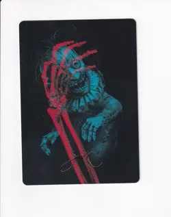 MAGIC THE GATHERING DUSKMOURN ART SERIES GOLD STAMPED MARVIN, MURDEROUS MIMIC - Image 1