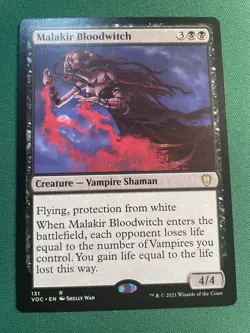 Malakir Bloodwitch Commander: Innistrad: Crimson Vow 131, Fast Shipping - Image 1
