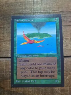 1993 Magic The Gathering Collectors' Edition Birds of Paradise NM+ NP - Image 1