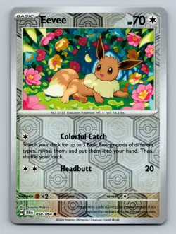 Eevee Common SV: Shrouded Fable #050/064 Reverse Holo tcg Pokemon Card NM - Image 1