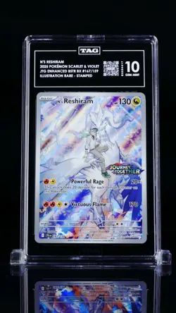 Pokemon N's Reshiram Journey Together Enhanced Bx. Topper #167 TAG 10 Gem Mint - Image 1