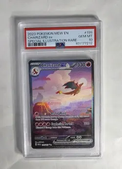 Pokemon Charizard ex 151 MEW EN Special Illustration Rare #199 PSA 10 Gem Mint - Image 1