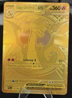 Pokemon TCG Mega Charizard x Ex 130/094 Ultra Rare Phantasmal Flames NM/M Eng - Image 1
