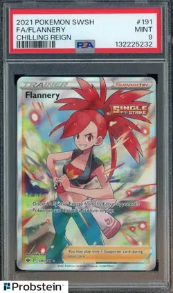 2021 Pokemon SWSH Chilling Reign #191 FA Flannery PSA 9 MINT - Image 1