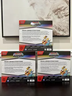 3x Pokemon TCG Scarlet & Violet Prismatic Evolutions Poster Collection SEALED 👉 - Image 2