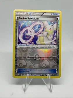 2016 Pokemon Audino Spirit Link Ultra Rare Reverse Pokie Holo 92/124 - Image 1