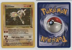 Hitmonlee Holo Pokemon Fossil #7 1999 - Image 3