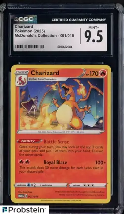 2025 Pokemon McDonald's Collection M24EN #001/015 Charizard CGC 9.5 MINT+ - Image 1