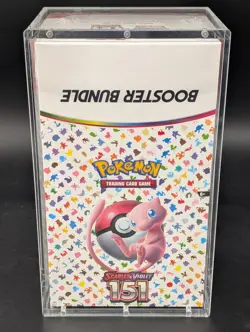 Pokemon 151 SV3.5 Booster Bundle Display Factory Sealed Case W/Acrylic Case - Image 1