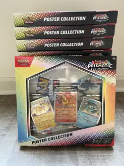 Lot of 6 - Pokemon Scarlet & Violet Prismatic Evolutions Poster Collection - Image 1