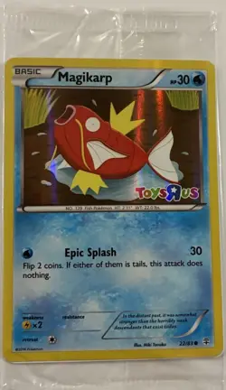 2016 Pokemon TCG Magikarp Toys R Us Stamp SEALED Promo 22/83 Holo NM/MINT - Image 1