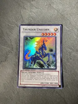 Yu-Gi-Oh! TCG Thunder Unicorn DREV-EN040 Unlimited Near Mint! - Image 1