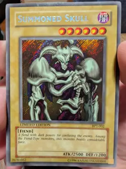 Yugioh Summoned Skull BPT-002 Secret Rare Limited Edition NM - Image 1